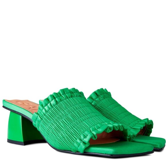 Ganni Shoes - GANNI SMOCK KITTEN MULES